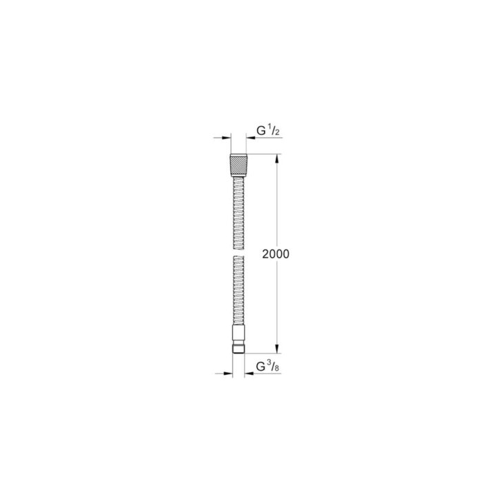 Grohe - Sprchová hadice VitalioFlex Metal Long-Life 200 cm, chrom 22116000