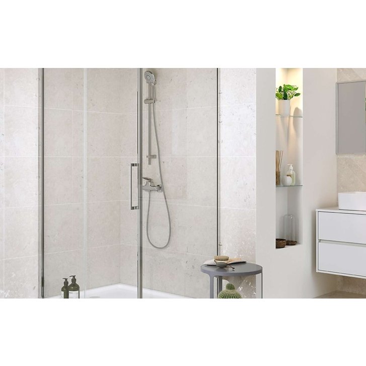 Cersanit Crea - Sprchová stěna 89 cm, chrom/čiré sklo S900-2614