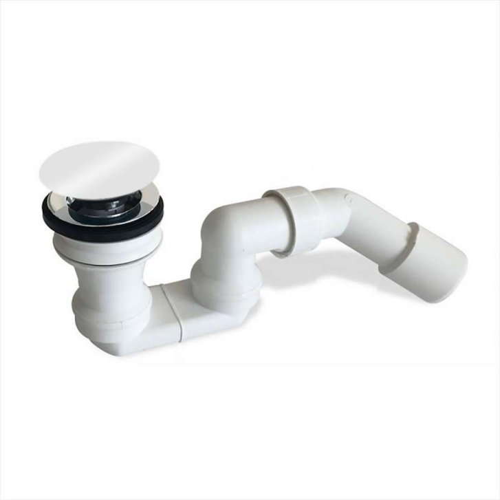 Villeroy & Boch - Vanová odtoková souprava, Push-Open, alpská bílá U90952001