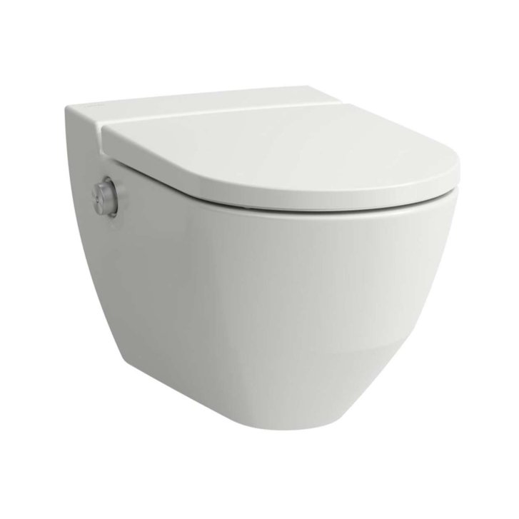 Laufen Cleanet Navia - Elektronický bidet s keramikou, závěsný, Rimless, SoftClose, LCC Active, bílá H820601A000001