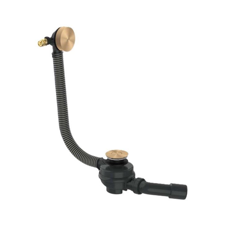 Axor Flexaplus - Vanová odtoková a přepadová souprava, délka 85 cm, kartáčovaný bronz 42541140