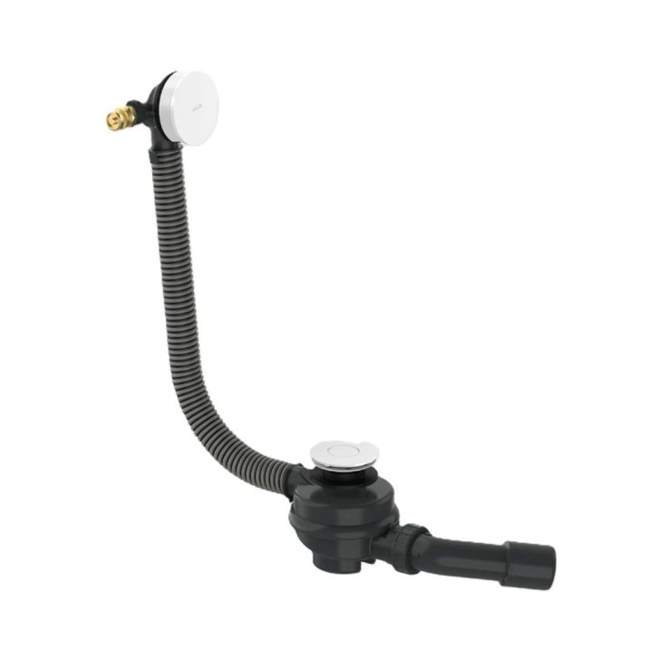 Axor Flexaplus - Vanová odtoková a přepadová souprava, délka 85 cm, matná bílá 42541700