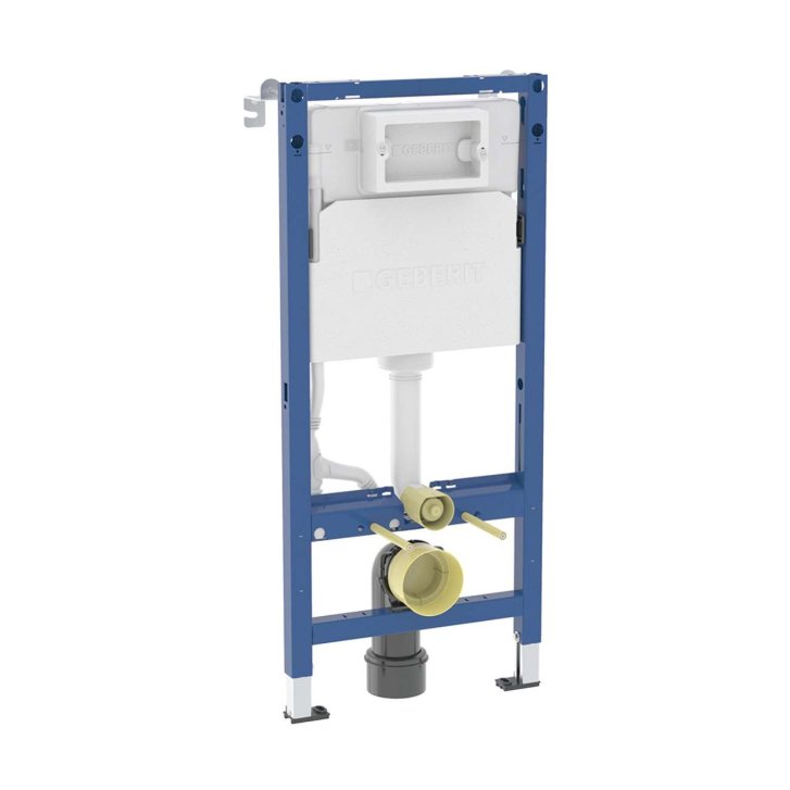 Geberit Duofix - Set předstěnové instalace, klozetu Oudee a sedátka softclose, tlačítko Delta, bílá SANI11CA31124