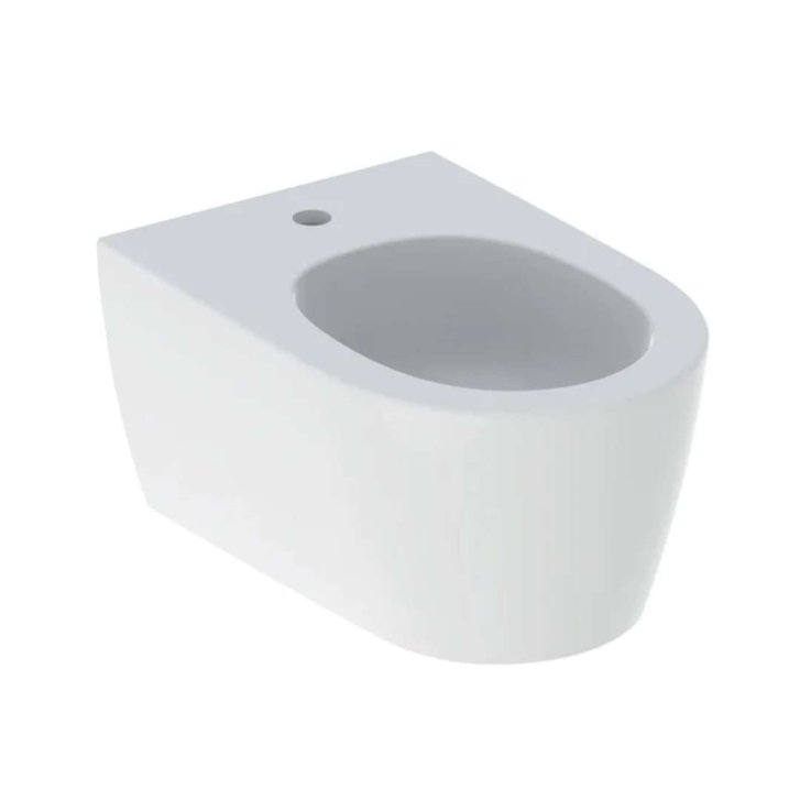 Geberit ONE - Závěsný bidet, skrytý přepad, otvor pro baterii, alpská bílá 500.690.JT.1