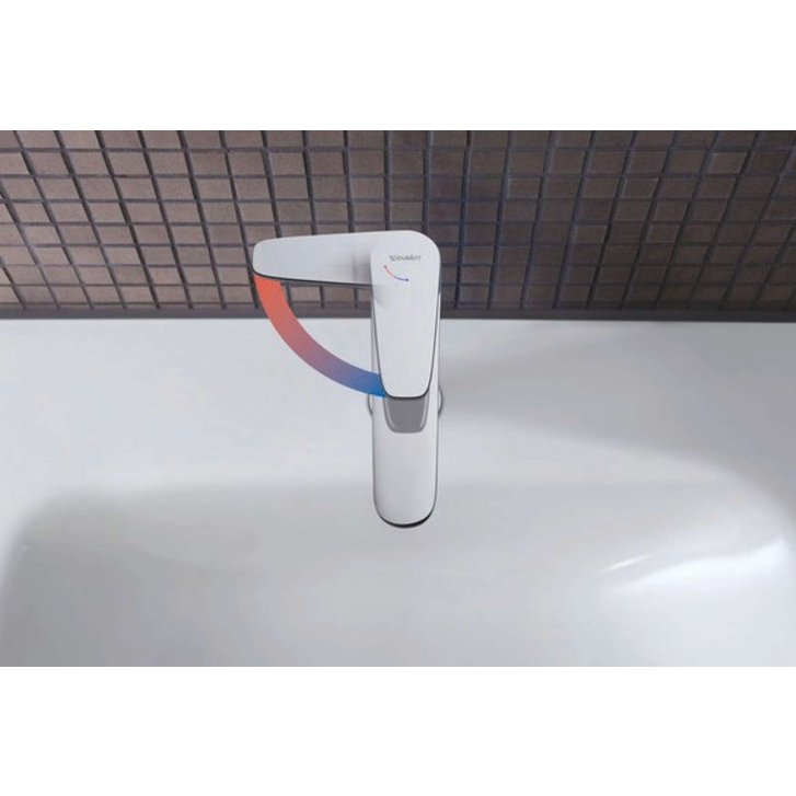 Duravit B.1 - Umyvadlová baterie s výpustí, MinusFlow, FreshStart, chrom B11023001010