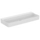 Ideal Standard Conca Ceram - Dvojumyvadlo na desku 120x45 cm, bez přepadu, bez otvoru pro baterie, bílá T384501
