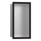 Hansgrohe XtraStoris Individual - Výklenek do stěny s designovým rámem, 30x15x10 cm, kartáčovaná nerez/matná černá 56094670