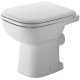 Duravit D-Code - Stojící WC, bílá 21080900002