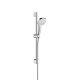 Hansgrohe Croma Select E - Set sprchové hlavice, 3 proudy, tyče a hadice, EcoSmart 9 l/min, bílá/chrom 26581400