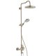 Axor Montreux - Showerpipe s termostatickou baterií a horní sprchou 1jet, kartáčovaný nikl 16572820