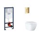 Grohe Rapid SL - Set předstěnové instalace, klozetu, sedátka SoftClose a tlačítka Skate Cosmopolitan, Triple Vortex, Cool Sunrise SANI11BB4127