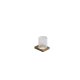 Kludi Vela C - Držák kartáčků a pasty, sklo/kartáčovaný bronz 31975N1