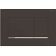 Geberit Sigma20 - Ovládací tlačítko splachování, černá mat/chrom 115.883.14.1