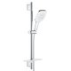 Grohe Rainshower SmartActive Cube - Sada sprchové hlavice 130 9,5 l/min, 3 proudy, tyče 60 cm a hadice, měsíční bílá 26584LS0