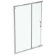 Ideal Standard Connect 2 - Posuvné sprchové dveře, dvoudílné, 140 cm, silver bright/čiré sklo K9265EO
