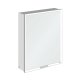 Villeroy & Boch My View+ - Zrcadlová skříňka s LED osvětlením 60x75x17 cm, 1 dvířka, panty vlevo, Brilliant White/šedá A4816LVE