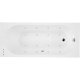 Sanycces Serena - Vana Elegance masážní 160x70x53,5 cm, white glossy BN11816070E