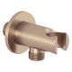 Kludi A-Qa - Sprchové kolínko s držákem, kartáčovaný bronz 65567N1-00