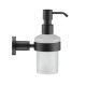 Duravit D-Code - Dávkovač mýdla s držákem, sklo/matná černá 0099164600