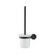Duravit D-Code - WC štětka nástěnná s držákem, matné sklo/matná černá 0099274600