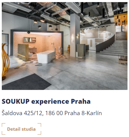 Koupelnové studio SOUKUP experience Praha