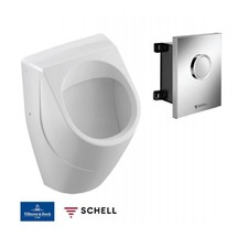 VILLEROY & BOCH Pisoár Villeroy & Boch s tlačným splachováním Shell