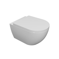 Závěsné WC se sedátkem SoftClose, Rimless, bíla