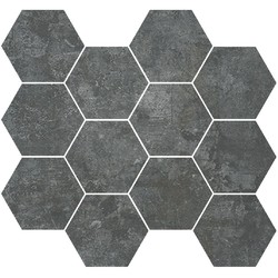 Mozaika HARLEM Anthracite Hexagonal