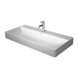 Duravit DuraSquare- Umyvadlo, broušené na desku, 100x47 cm, bílá 2353100071