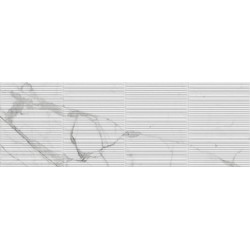 Dekor FABULA STRUTTURA 3D GENTLE Statuario 33 x 100 cm