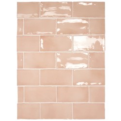 Obklad MANACOR Pink 7,5 x 15 cm