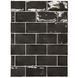 Obklad MANACOR Black 7,5 x 15 cm