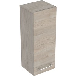 Střední vysoká skříňka SELNOVA SQUARE 33x85cm Ořech hickory světlý