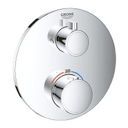 Grohe Grohtherm - Podomítkový termostat pro 2 spotřebiče, chrom 24076000