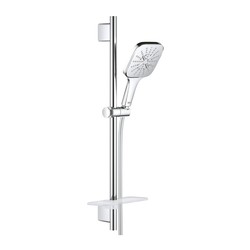 Grohe Rainshower SmartActive 130 Cube - Set pro upevnění na zeď se 3 proudy, sprchová tyč 600 mm, chrom 26583000