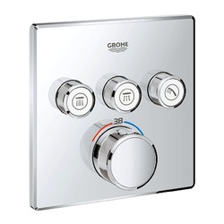 Grohe Grohtherm Smart Control - podomítkový termostat na tři spotřebiče, chrom, 29126000