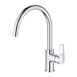 Grohe Bau Loop - Dřezová baterie stojánková, horní rameno, chrom 31368001