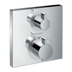 Hansgrohe Ecostat Square - Termostatická baterie Highflow pod omítku pro dva spotřebiče, chrom 15714000