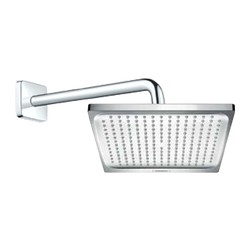 Hansgrohe Croma Select E 240 hlavová sprcha s připojením, bílá chrom 26726000 + 27446000