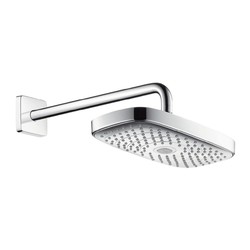 Hansgrohe Raindance Select E - Hlavová sprcha 300 2jet se sprchovým ramenem 390 mm, bílá-chrom 27385400