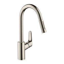 Hansgrohe Focus - Páková dřezová baterie, vzhled nerezu 31815800