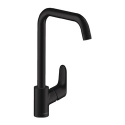 Hansgrohe Focus M41 - Kuchyňská páková baterie 260, 1jet, matná černá 31820670