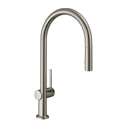 Hansgrohe Talis M54 - Páková kuchyňská baterie 210, vytahovatelná sprška, 2jet, vzhled nerezu 72800800