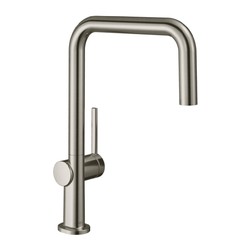 Hansgrohe Talis M54 - Páková kuchyňská baterie U 220, 1jet, vzhled nerezu 72806800