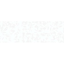 Dekor PAPEETE bílá 25×75