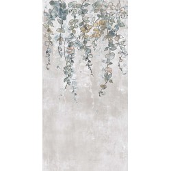 Dekor CEMENTO LEAVES silver grey 60 x 120 cm