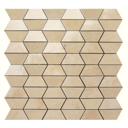 Mozaika EVOLUTIONMARBLE Golden Cream Half Hexagon