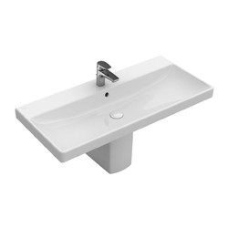 Villeroy Boch AVENTO: umyvadlo na skříňku 800x470mm pro 1-otvorovou baterii, bílá Alpin, 41568001