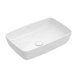 VILLEROY & BOCH Villeroy Boch ARTIS: umyvadlo na desku, obdélníkové 580x380mm bez plochy pro baterii, bílá Alpin, 41725801
