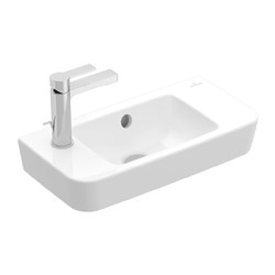 VILLEROY & BOCH Villeroy Boch O.NOVO: Umývátko 500x250 mm, otvor na baterii vlevo, bílá alpin, 4342L501